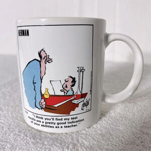 Vintage Contenova Japan Ceramic Herman Comic Mug Coffee Cup